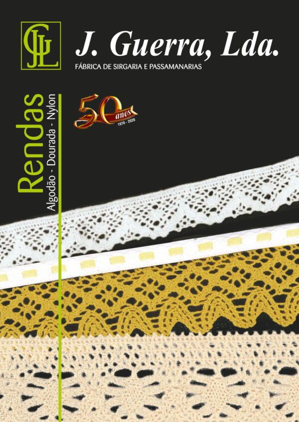 Catálogo de Rendas de Algodão, Dourada e Nylon